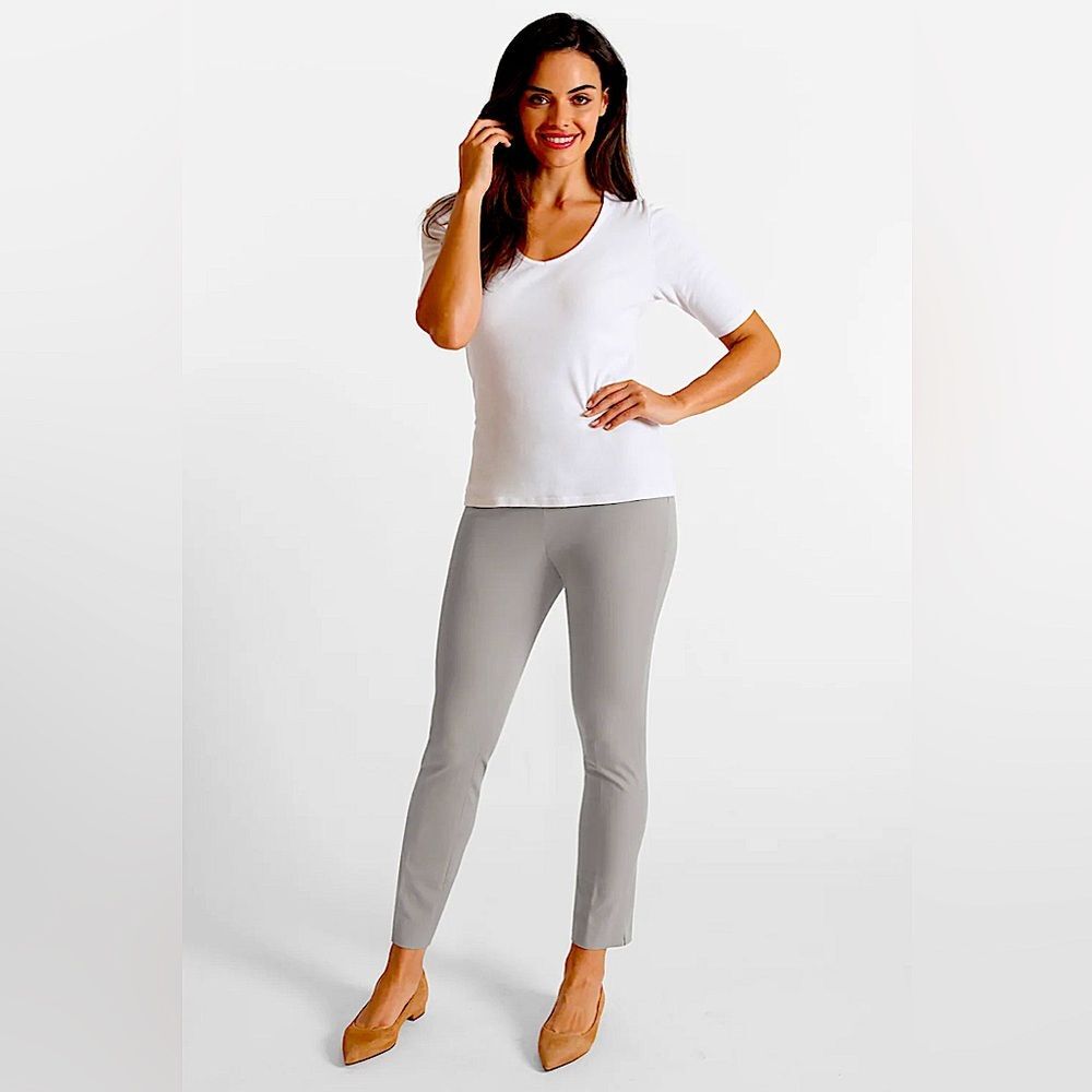 Peace of Cloth Blossom Twill Lisa Pant in Dove Grey Size 6 | Small